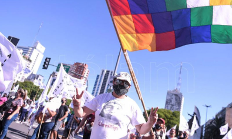 Organizaciones se movilizaron a la Corte Suprema: reclaman una «Navidad sin presos políticos»