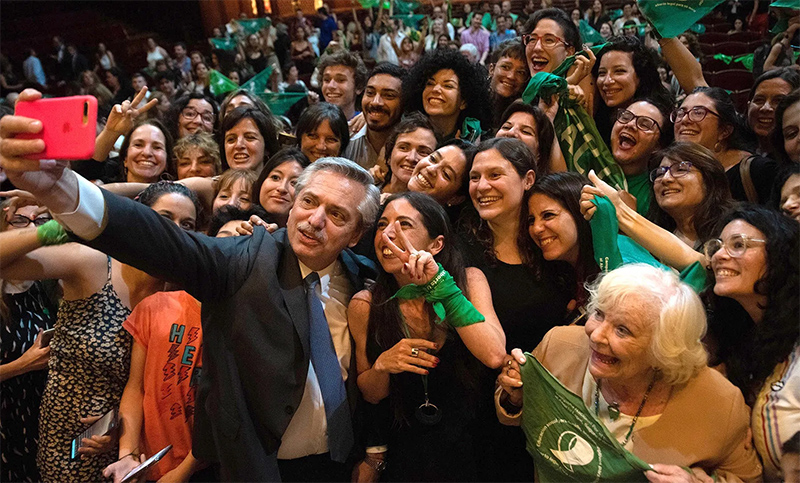 Fernández reiteró que «el aborto es un problema de salud pública» y cuestionó «la hipocresía»