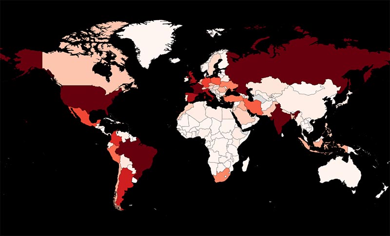 Los personas infectadas por coronavirus ya superan los 68 millones en el mundo