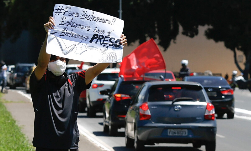 Brasil: protestas contra la gestión de la pandemia de Bolsonaro y el atraso en la vacunación