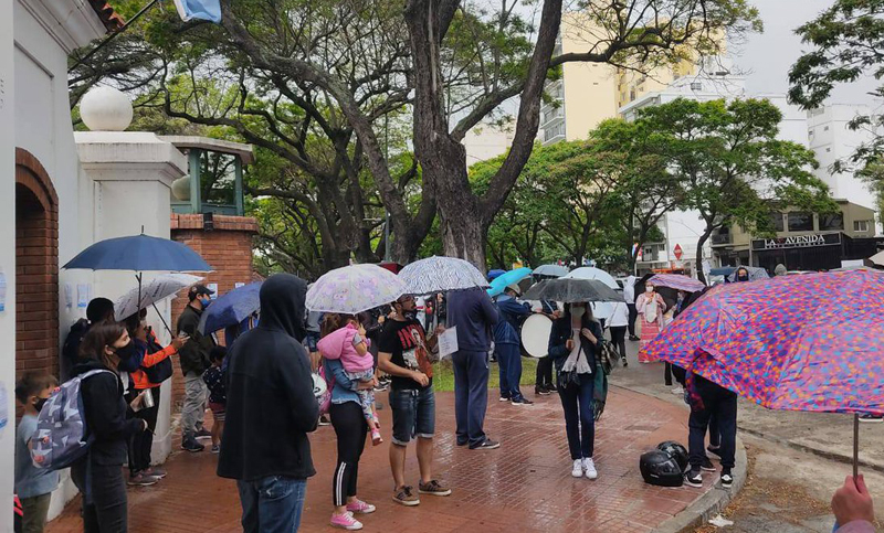 Hipotecados UVA protestaron en la Quinta de Olivos por el fin del congelamiento