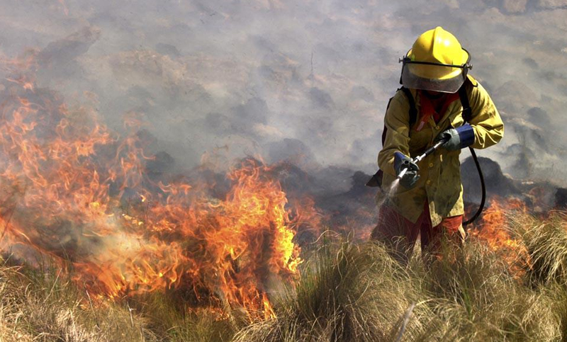 El Servicio Nacional de Manejo del Fuego volvió a registrar incendios en Santa Fe