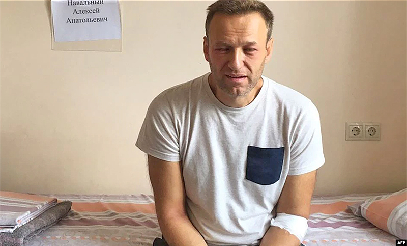 El opositor ruso Navalny comparece ante un juez que se pronunciará sobre su detención