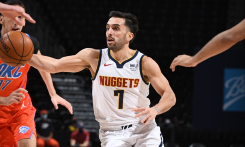 Con aporte y lujos del cordobés Campazzo, Denver venció a Oklahoma