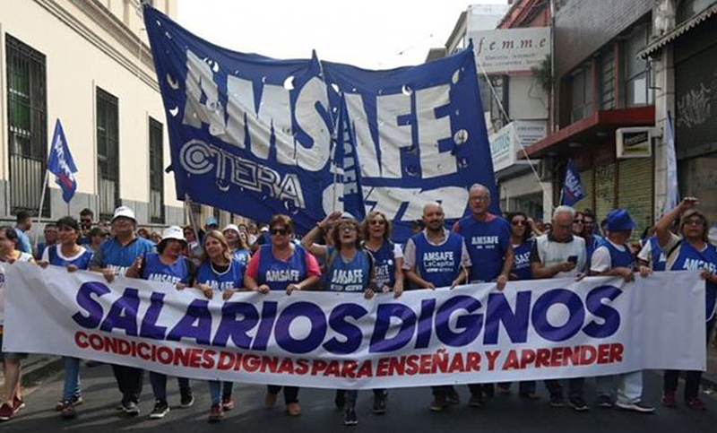 Desde Amsafe piden que los salarios docentes se actualicen de acuerdo a la inflación