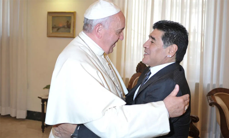 Francisco recordó a Maradona: «Fue un poeta en la cancha»