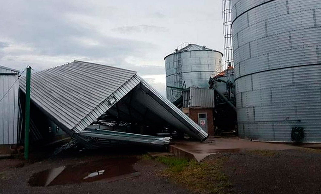 Un tornado arrasó con varias localidad del sudeste cordobés