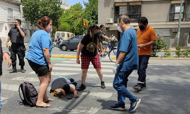 Una joven resultó herida en un siniestro vial