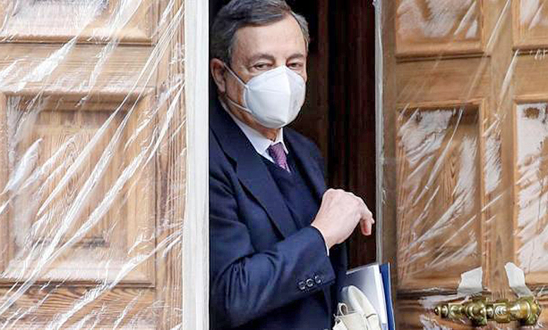 Draghi vuelve a reunirse con los partidos políticos para definir su futuro Gabinete