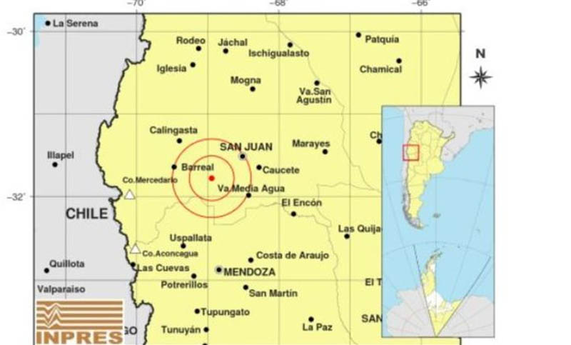 ¡Solo un susto! Un fuerte sismo de 5 grados se registró en San Juan