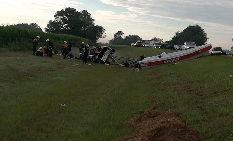 Tres muertos tras un fuerte choque en la AO12 a la altura de Zavalla