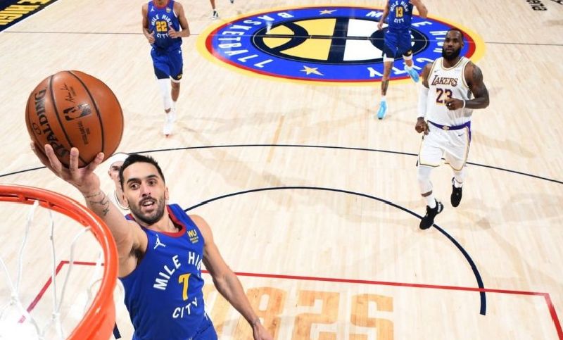 Con un gran partido de Campazzo, Denver Nuggets derrotó a Los Angeles Lakers