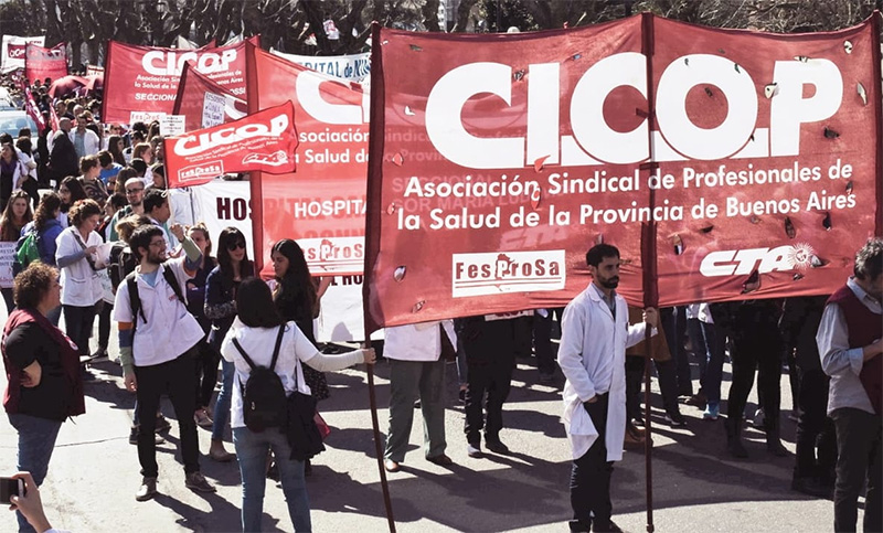 Los profesionales de la salud bonaerenses exigen reapertura de la paritaria