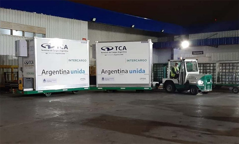 Llegaron a Santa Fe 41.500 dosis de la vacuna Covishield y estarán destinadas a geriátricos