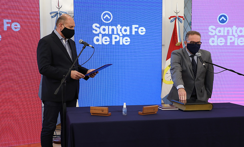 Con apoyo de Perotti, asumió Jorge Lagna oficialmente como ministro de Seguridad de Santa Fe