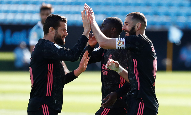 Real Madrid derrotó al Celta de Coudet y es escolta en la Liga