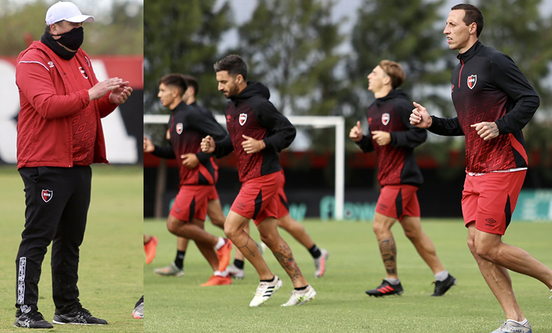 El Mono Burgos intensifica los trabajos físicos en Newell’s