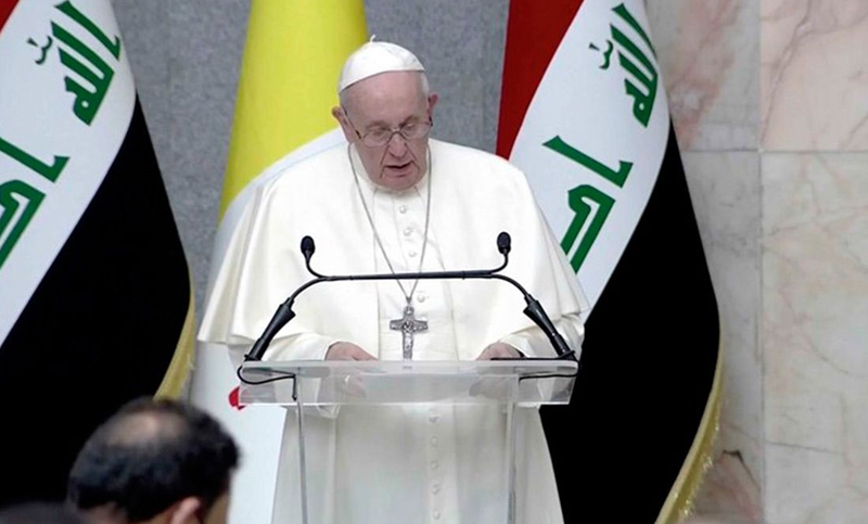 Francisco afirmó que «no es lícito» matar y hacer la guerra «en nombre de Dios»