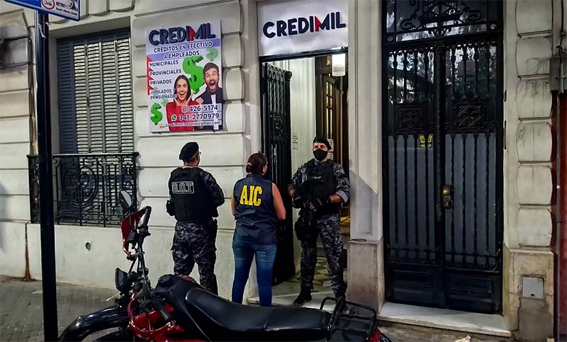 Allanamientos en una financiera: dos detenidos y secuestro de droga