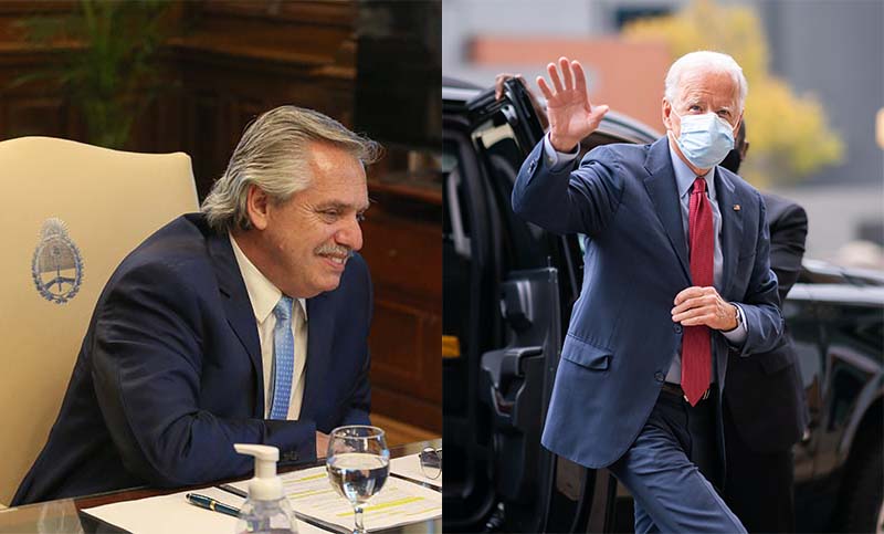 Biden invitó a Fernández a una cumbre virtual