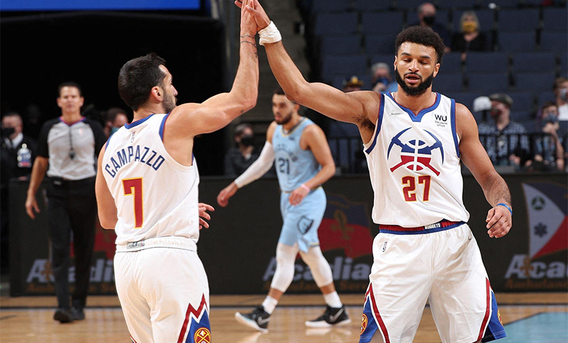Campazzo mejoró su marca en la NBA al sumar 10 asistencias en el triunfo de Denver ante Charlotte