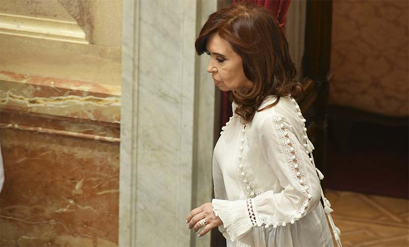 Cristina Kirchner renunció a sus haberes como vicepresidenta