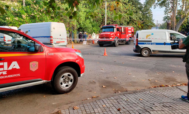 Trataron de robar un medidor de gas y provocaron un fuerte incendio