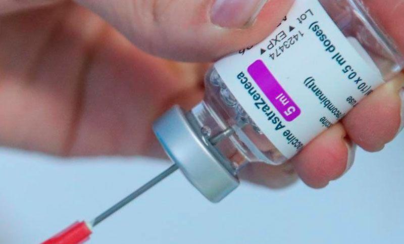 El domingo llegan más de 800.000 vacunas de AstraZeneca al país