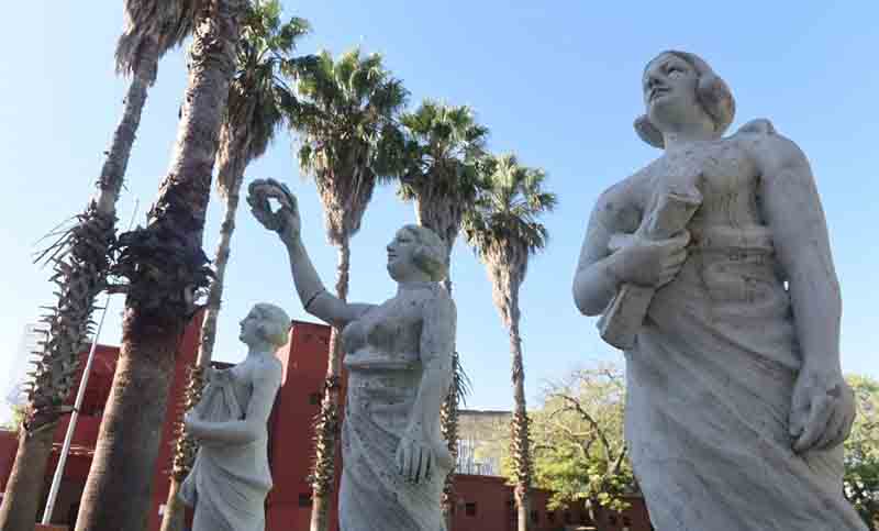 Tres esculturas de patrimonio histórico regresaron a barrio Saladillo