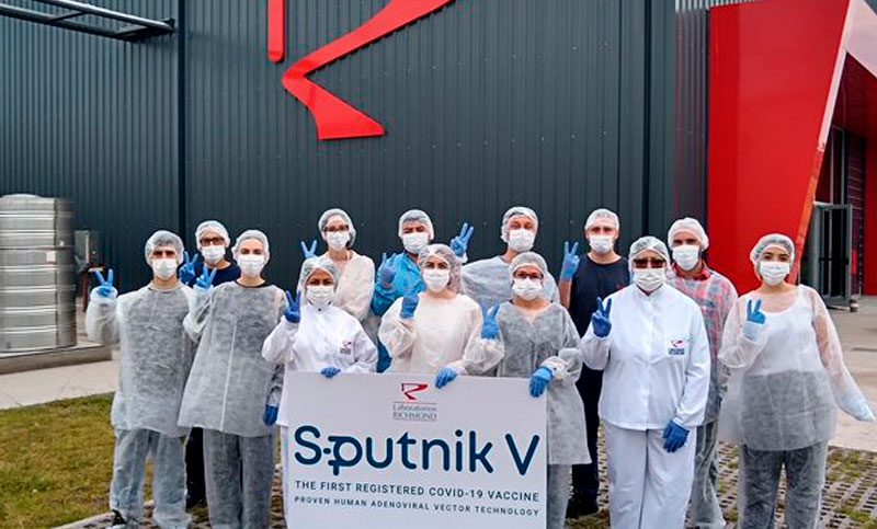 La vacuna Sputnik V comenzó a producirse en Argentina