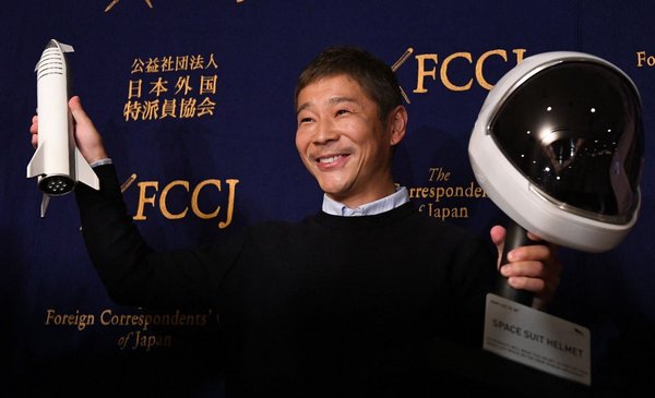 Agencia rusa enviará a un millonario japonés al espacio