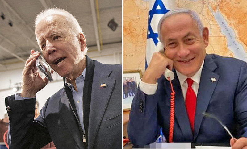 Biden le dijo a Netanyahu que espera para este miércoles una «desescalada» para encaminar una tregua