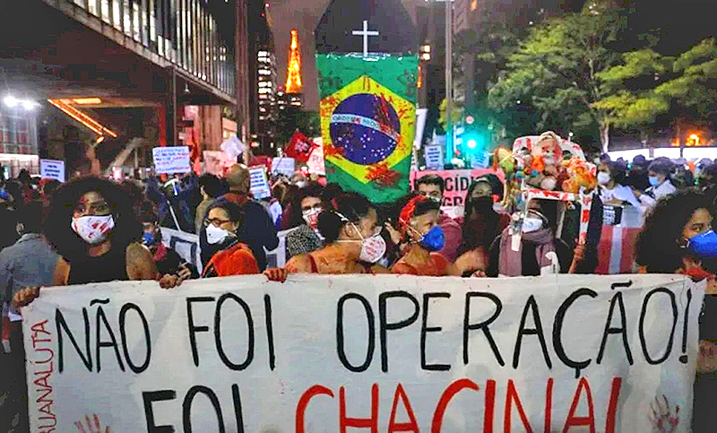 Miles de personas protestan contra el racismo y la violencia policial en Brasil