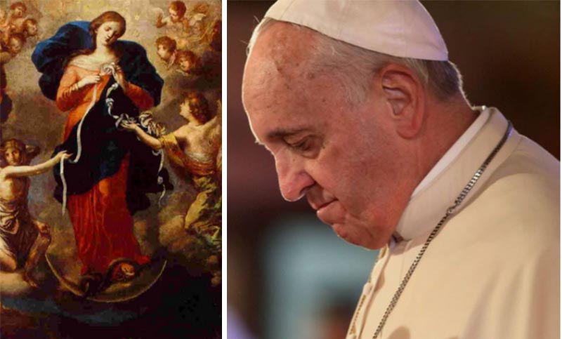 Francisco hará un rezo mundial a la Virgen desatanudos por la esperanza para la pospandemia