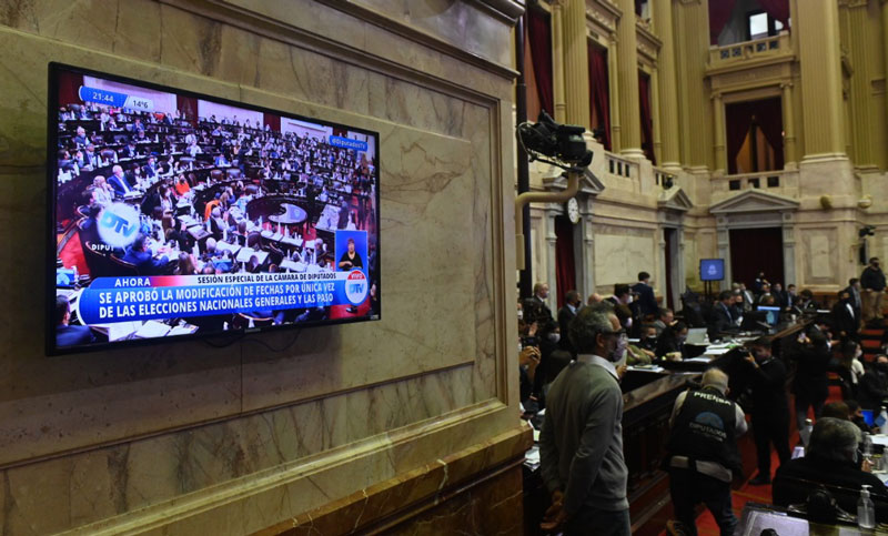 Diputados aprobó y envió al Senado el proyecto que aplaza el calendario electoral