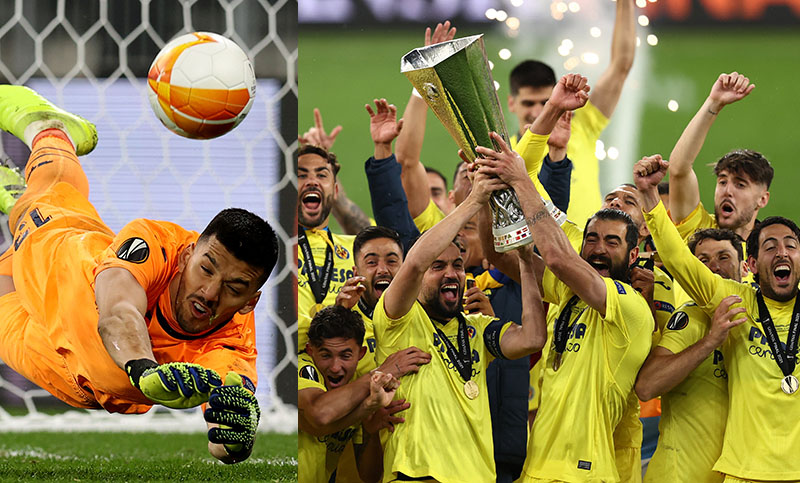 Rulli atajó el penal decisivo para que Villarreal sea campeón de la Europa League