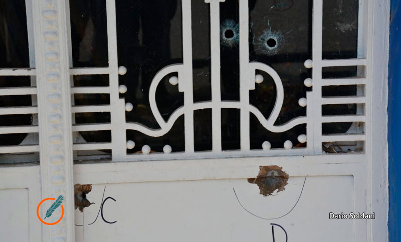Ataque a balazos contra el frente del Club Atalaya a plena luz del día