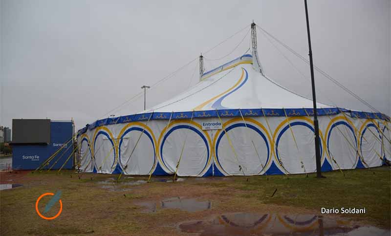 Detectar Rosario: los puestos fijos de hisopados quedaron suspendidos por la lluvia