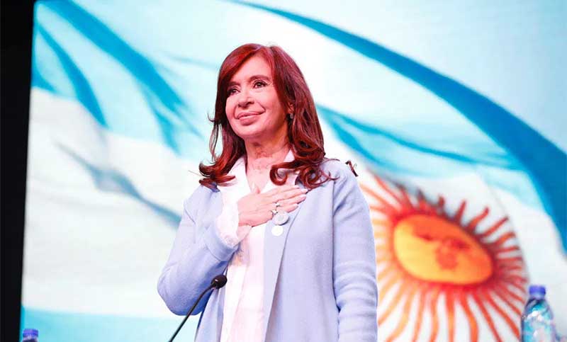 Cristina Kirchner llamó a la unidad y a la solidaridad de los argentinos en «tiempos difíciles»