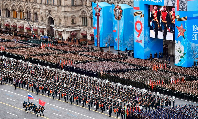 Rusia conmemoró el triunfo sobre los nazis con el tradicional desfile en la Plaza Roja