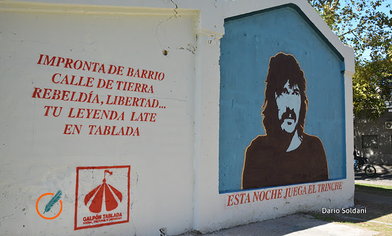 Trinche Eterno: un mural en Tablada a un año de su partida