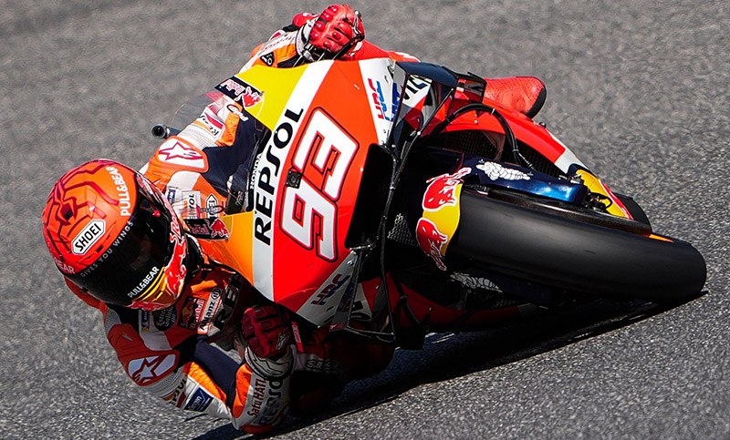Márquez ganó el primer entrenamiento en una nueva fecha del MotoGP