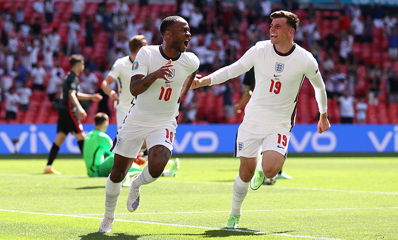 Inglaterra debutó con un triunfo ante Croacia en la Eurocopa