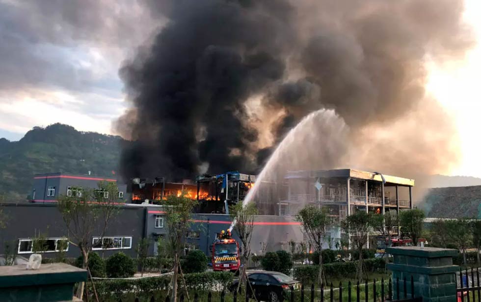 Explotó una planta de silicio en China (Video)