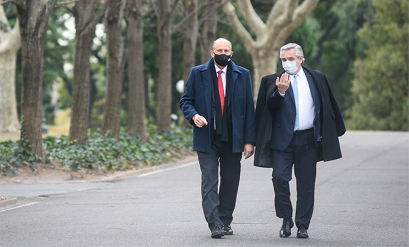 Perotti visitó a Alberto Fernández en Olivos: no vendrá el 20 de junio