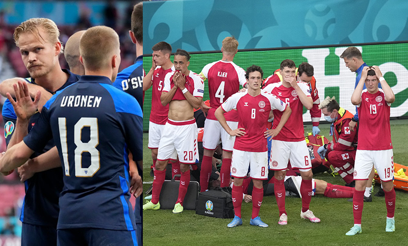 Finlandia le ganó a Dinamarca tras la conmoción que generó el desmayo de Eriksen
