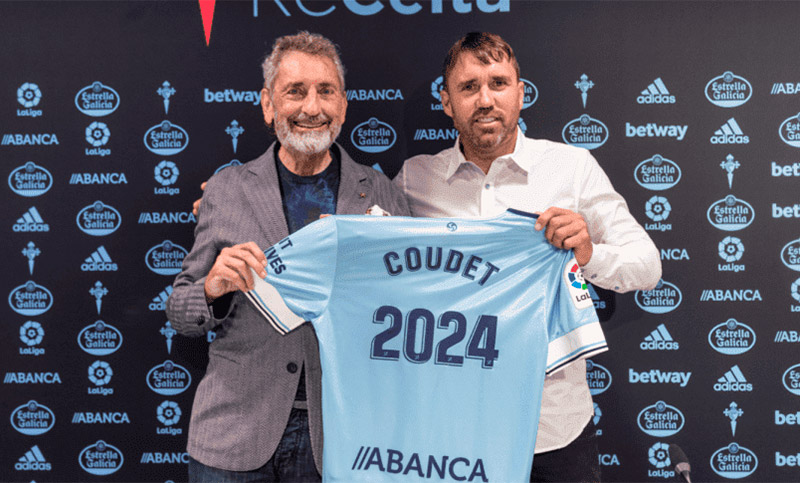 El Chacho Coudet renovó su contrato con Celta de Vigo