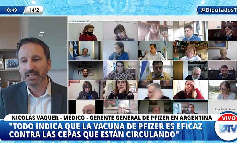 Pfizer desmiente ante Diputados que haya habido «pedido de pagos indebidos»