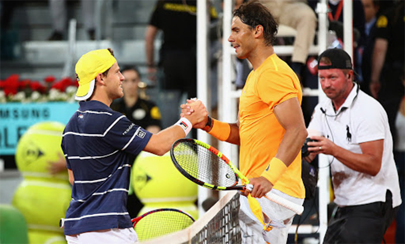 Schwartzman juega una durísima parada ante Rafael Nadal en Roland Garros