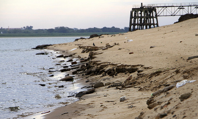 El río Paraná creció en Entre Ríos, pero esperan que siga bajo durante 2021